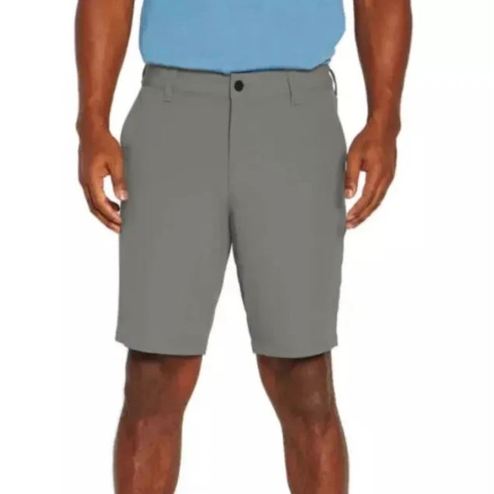 Banana Republic Men's Gray Comfort Flat Front Shorts Size 36 Stretch Performa